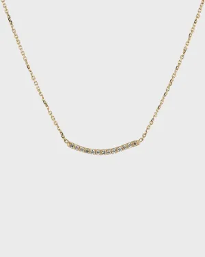 0.070 TCW Round Moissanite Diamond Pave Necklace