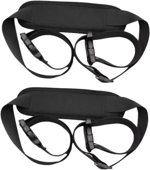 1 Pair Electric Scooter Shoulder Straps Multi-function Scooter Strap Scooter Accessory Adjustable Skateboard Strap Heavy Duty Scooter Strap Scooter Supply Black Plastic Buckle