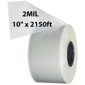 10 inch x 2150ft Poly Tubing Roll 2 Mil LDPE Low Density