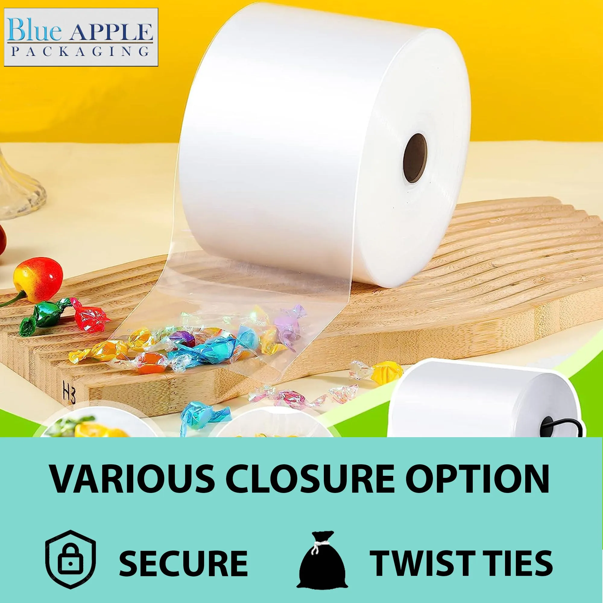 10 inch x 2150ft Poly Tubing Roll 2 Mil LDPE Low Density