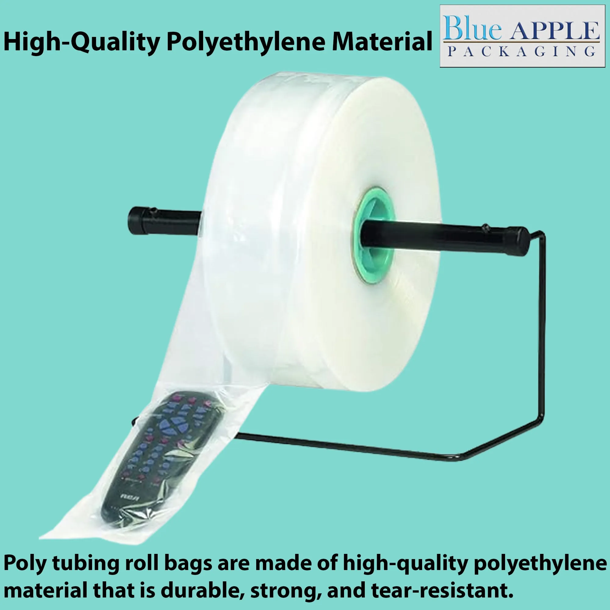 10 inch x 2150ft Poly Tubing Roll 2 Mil LDPE Low Density