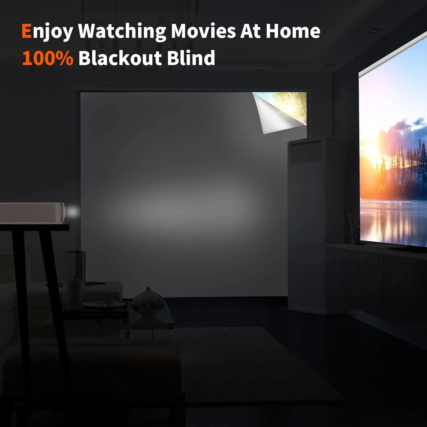 100% Blackout Blind Curtains Window Cover White (39"x 59") [DIY Cut to Any Size or Shape] [Hook & Loop Tabs][ Portable Bags for Travel ] [Light & UV Blocking ] for House,Baby Nursery,Apartment