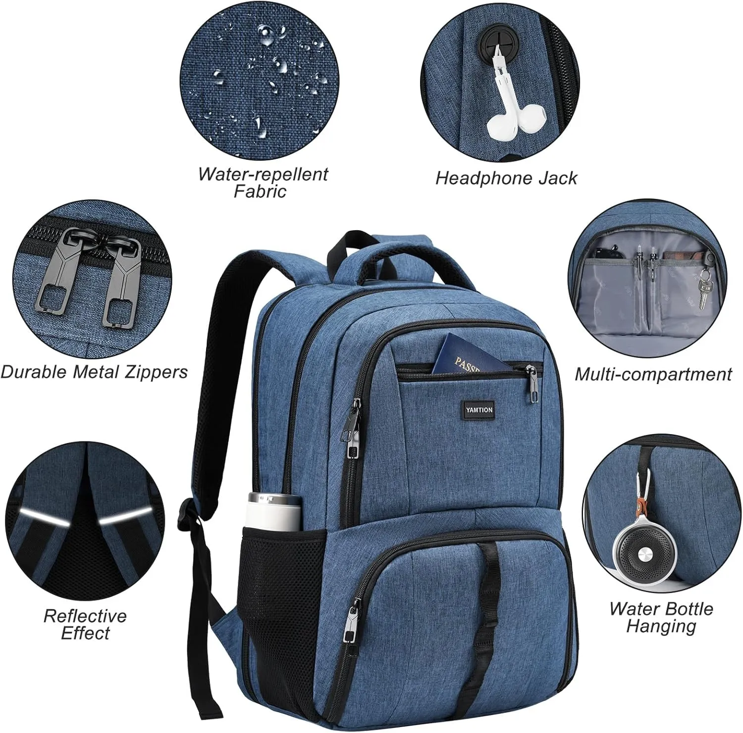 17,3 Inch Gym Backpack for Men with Shoe Compartment,Bookbag for Boys Teens for Workout Commuter College with USB Port Bag Pack for Athletic Crossfit Sports Wrestling