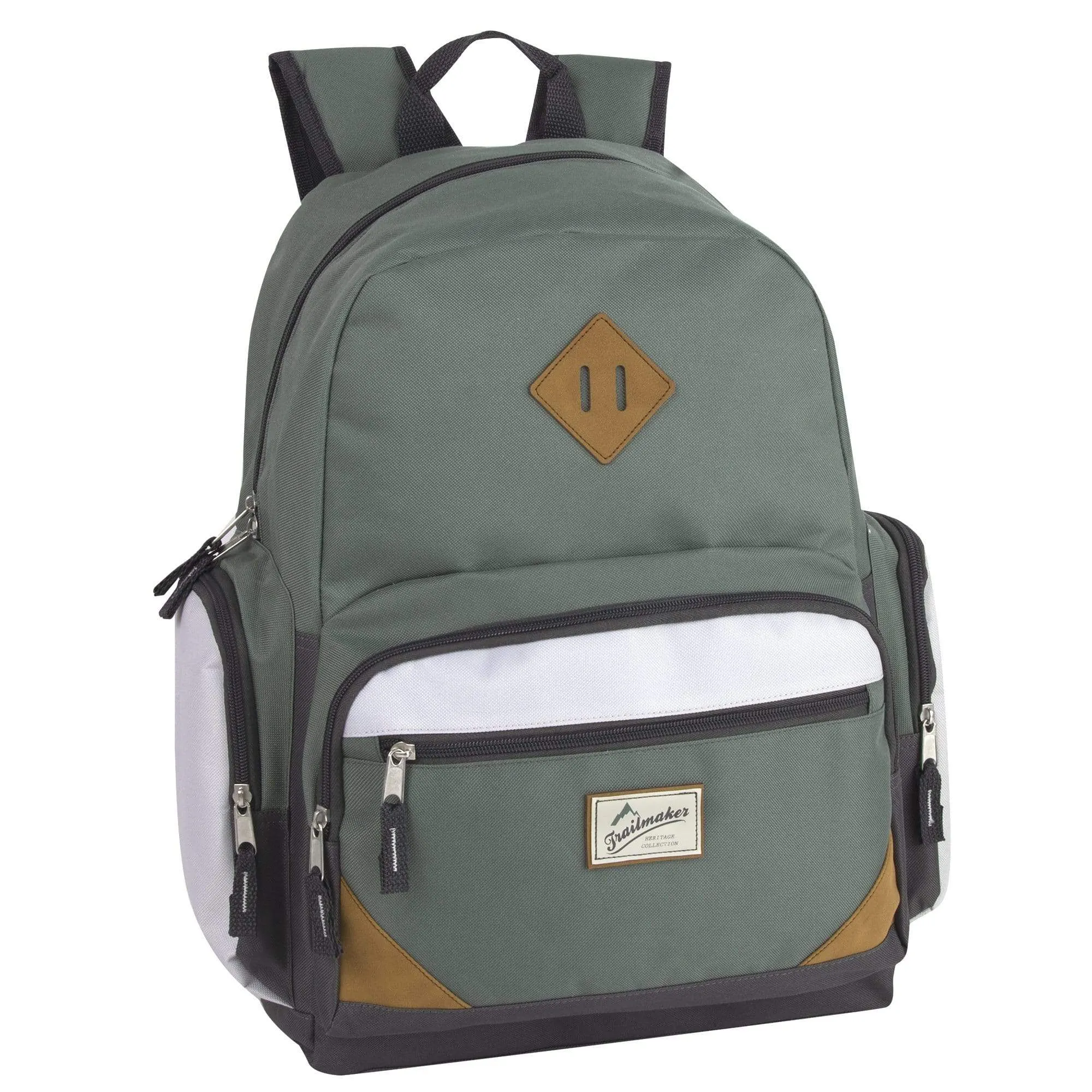 19 Inch Duo Compartment Backpack w Laptop Sleeve - 3 Colors ( 1 Case= 24Pcs) 1.19$/pc