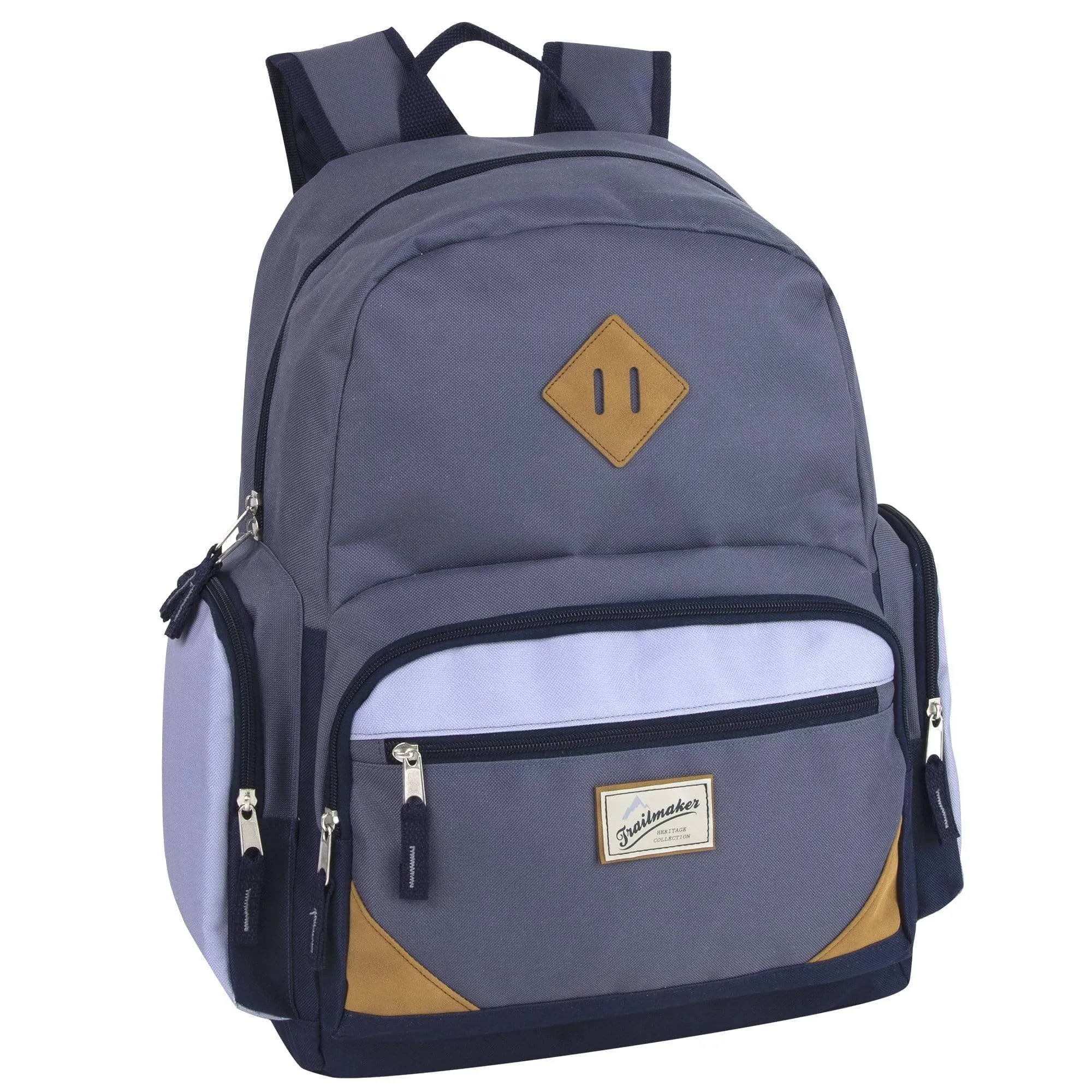 19 Inch Duo Compartment Backpack w Laptop Sleeve - 3 Colors ( 1 Case= 24Pcs) 1.19$/pc