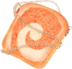 1pc Toast Messenger Bag Toast Shape Pouch Bag for Mini Crossbody Bag Shoulder Bag Toast Shape Bag Mini