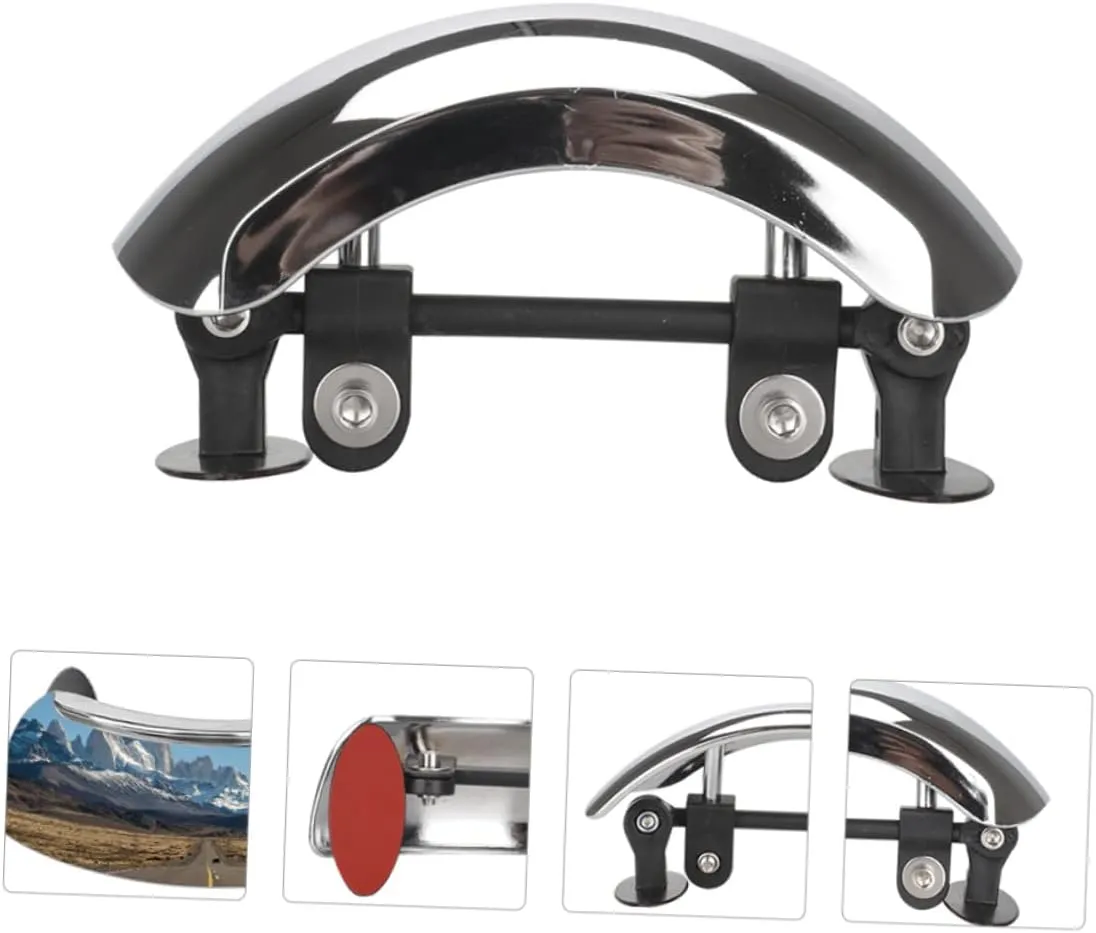 2 Pcs Rearview Mirror Red Keyrings for Women Maps for Wall Motorcycle Wide-angle Mirror