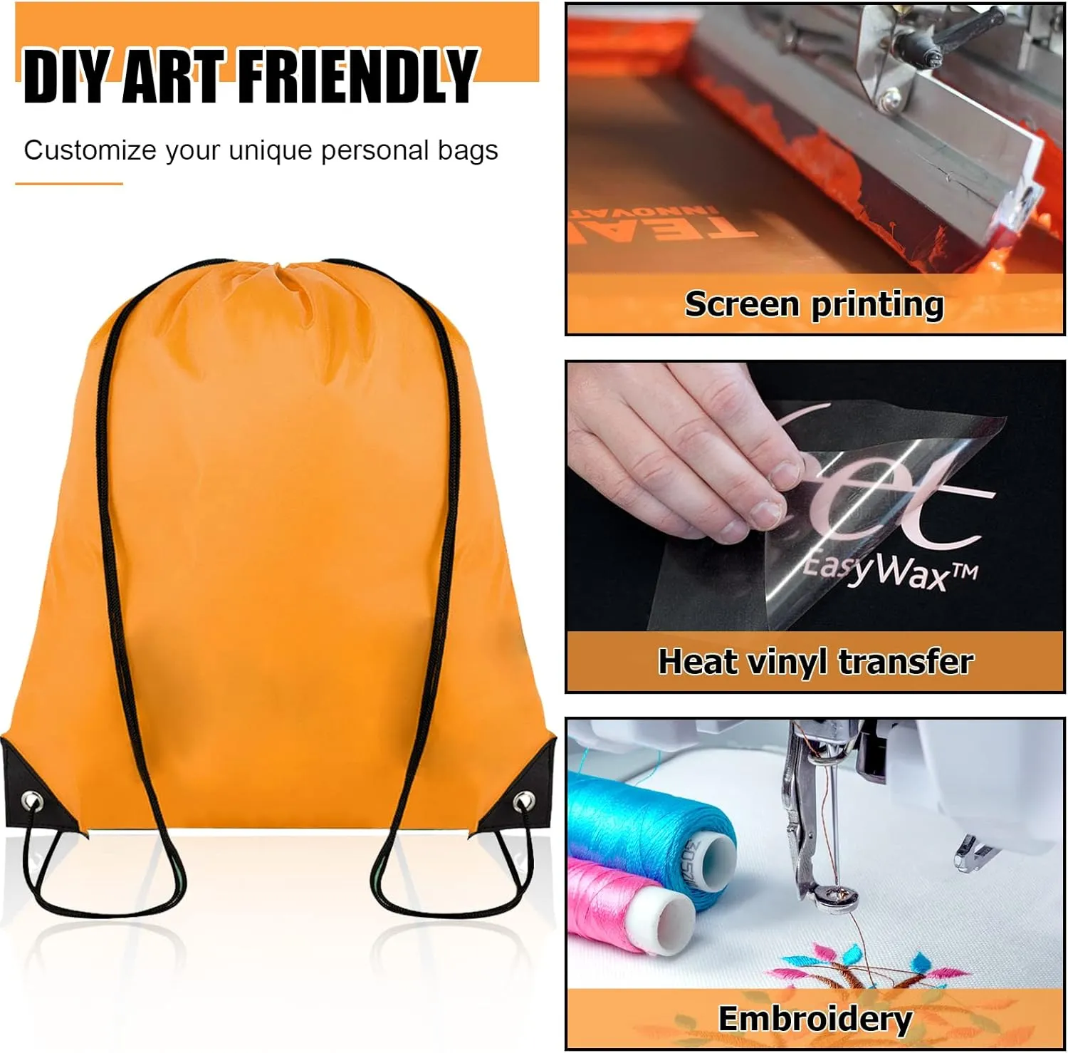20 Pieces Drawstring Backpack Bulk Cinch Sackpack Ployster Drawstring Bags for Gym Party Trip(20 Colors)