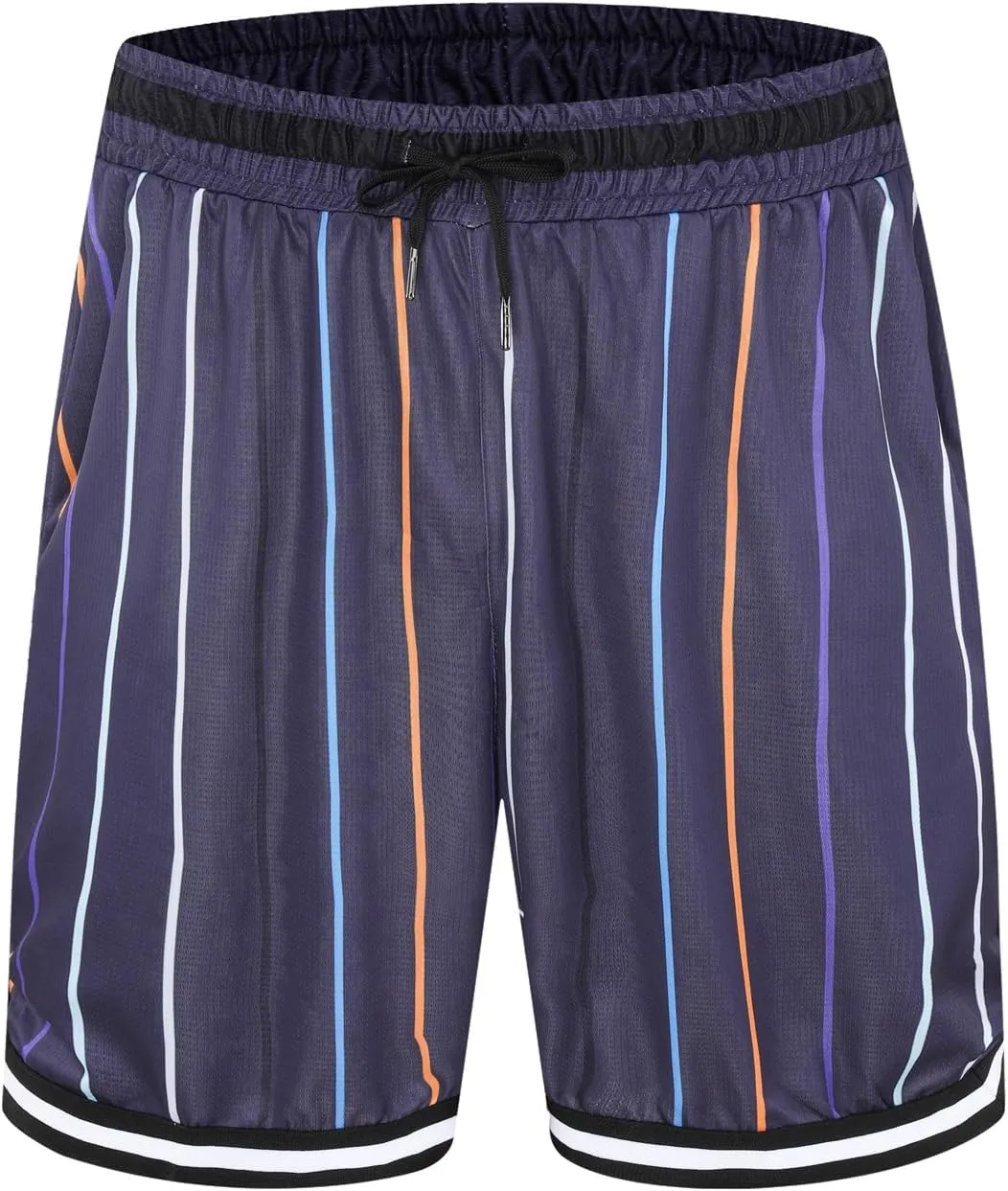 2/3 Pack Basketball Shorts with Zipper Pockets for Men,Active Athletic Shorts