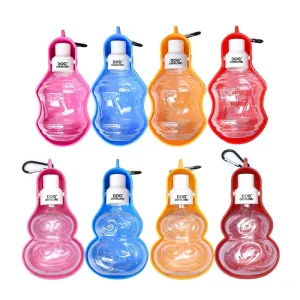 250ml Sport Pet Dog Water Bottle For Kitten Cat Drinking Fountain Automatic Slow Water Dispenser Plastic Travel Dog Bowl