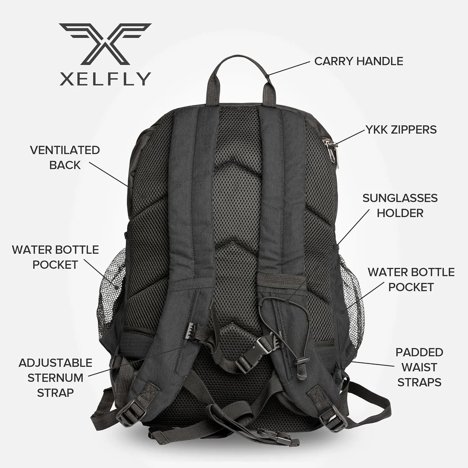 25L Basketball Backpack with Ball Compartment - For Sports Equipment, Gym, Travel