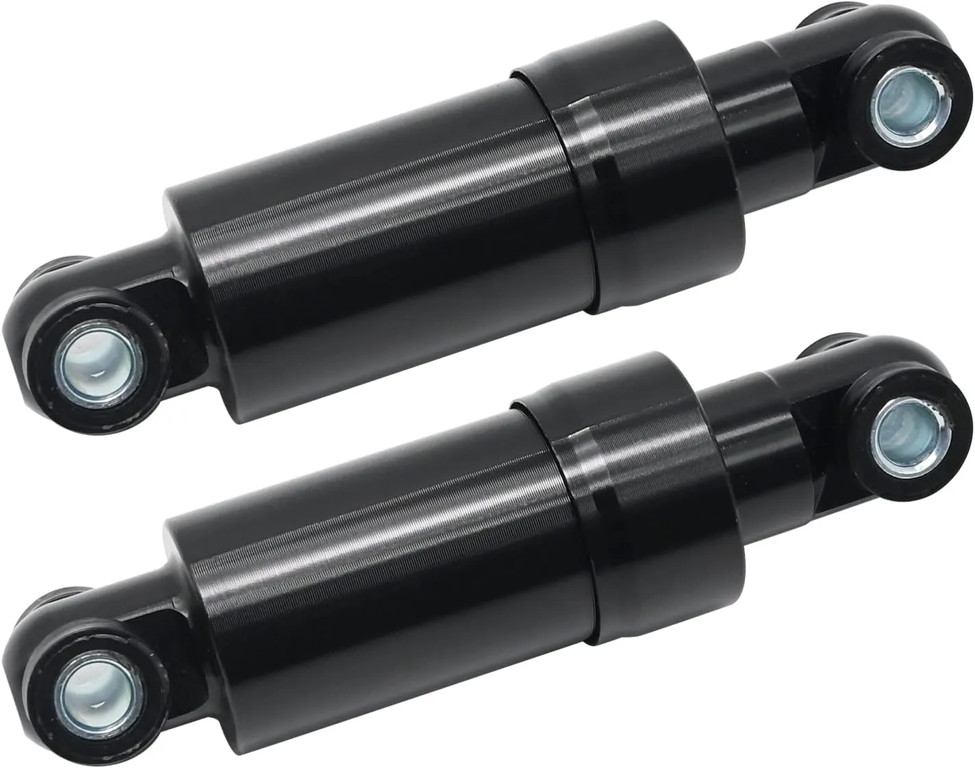 2Pcs Bike Shock Absorber for Electric Bicycles, Shock Absorber Black 750lbs 110mm Steel Alloy, Folding Scooter Suspension System