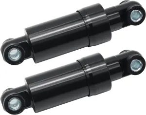 2Pcs Bike Shock Absorber for Electric Bicycles, Shock Absorber Black 750lbs 110mm Steel Alloy, Folding Scooter Suspension System