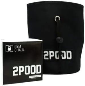 2POOD Chalk Bag | Made for Weightlifting, Crossfit, Gymnastics, Rock Climbing | Drawstring Top Closes Securely