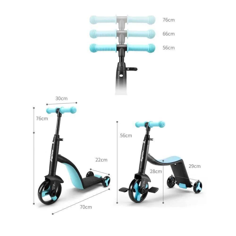 3-in-1 Kids Scooter Tricycle - Fun Ride-On Toy