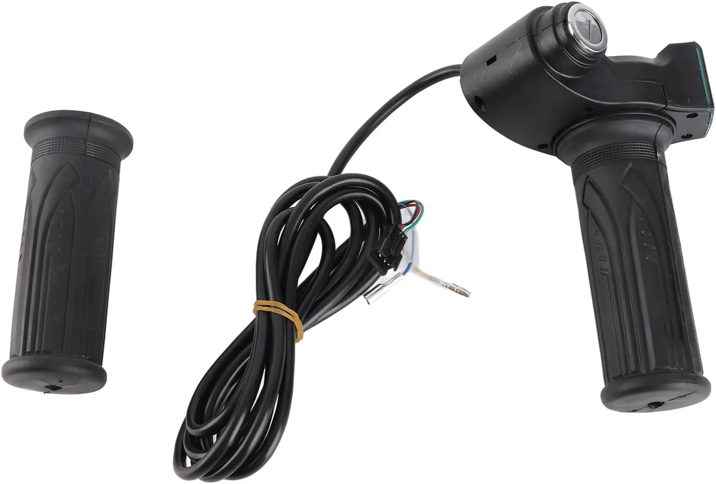323g Rubber LED Display Handlebar Grip for Handlebars, Comfortable Anti Skid, Waterproof, Electric Lock Easy to Install, Suitable for Electric Cars Scooter, Rainproof Power