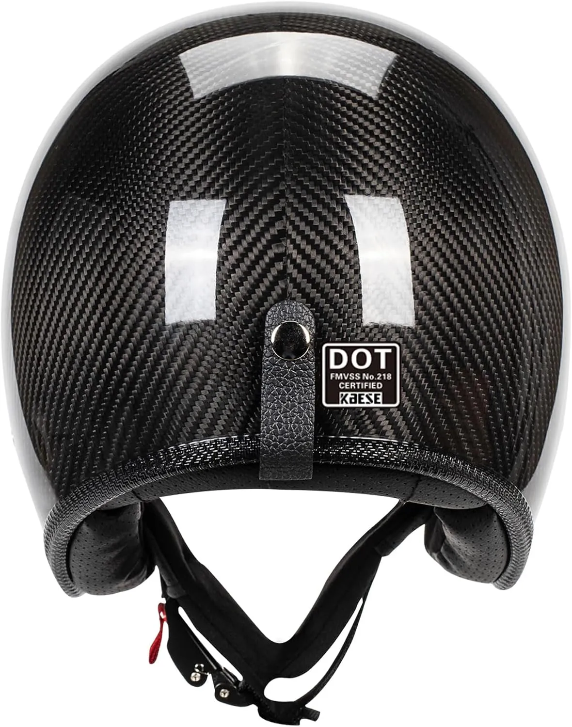 3/4 Motorcycle Helmets Open Face Retro Light Weight Carbon Fiber Helmet Dot Approved