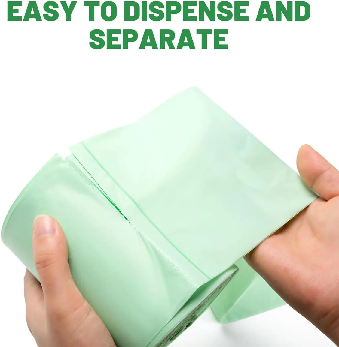 4-6 Gallon Flap Tie Compostable Trash Bags, 304 Count, Compost Bags Kitchen Trash Bags, Sturdy Biodegradable Garbage Bags Food Scrap Waste Bags, ASTM D6400, US BPI Certified