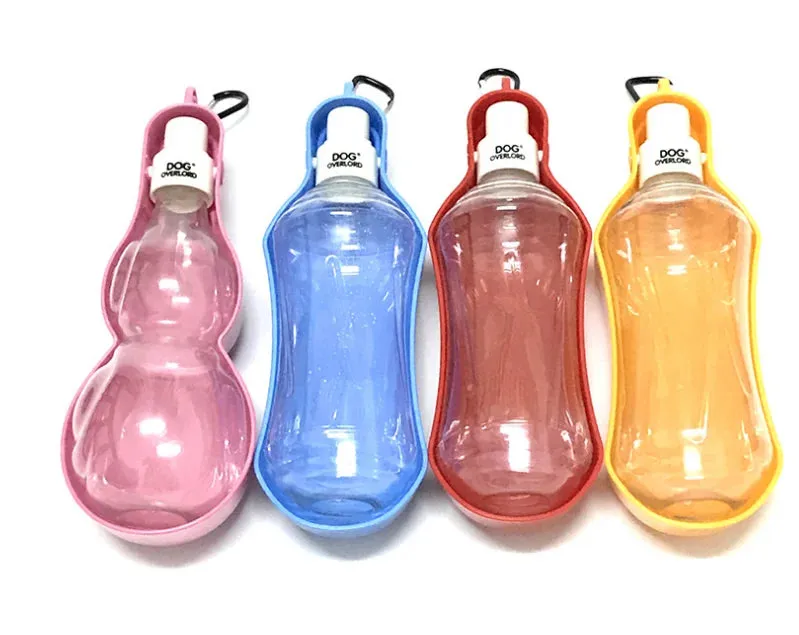 500ml Sport Pet Dog Water Bottle For Kitten Cat Drinking Fountain Automatic Slow Water Dispenser Plastic Travel Dog Bowl