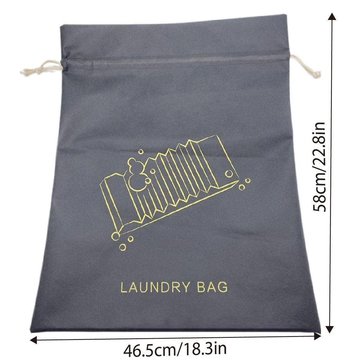 50PCS Large Laundry Bag Travel Drawstring Bags For Dirty Clothes Gym Washable