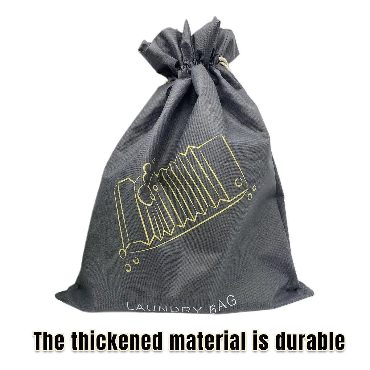 50PCS Large Laundry Bag Travel Drawstring Bags For Dirty Clothes Gym Washable