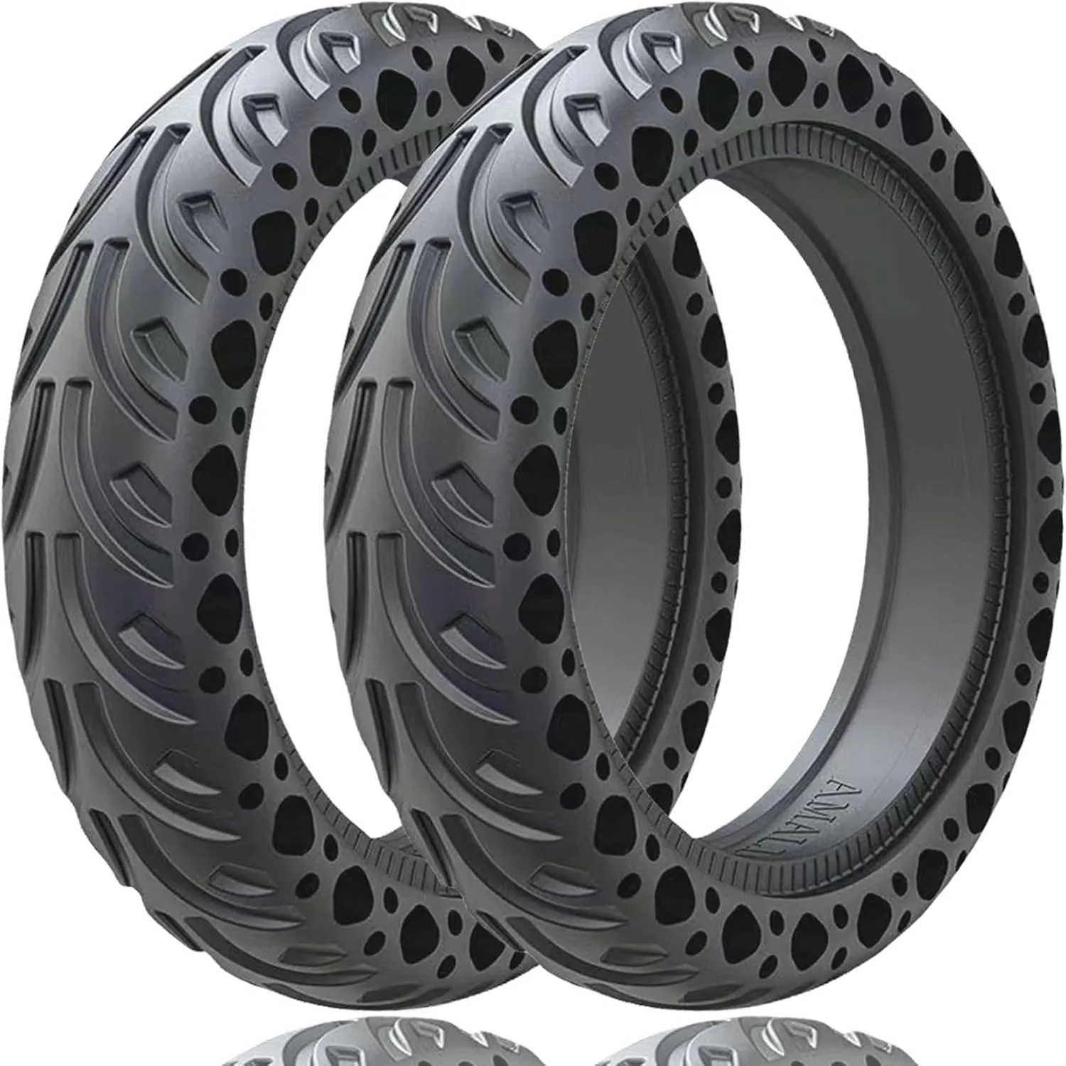 60/70-6.5 Scooter Tire Solid: 10x2.5 Tubeless Tires Replacement for Segway Ninebot MAX G2 G30 G30LP Gotrax G5 G6 Yume Electric Scooter,10 Inch 10x2.50-6.5 Front Rear Honeycomb Wheels 2 Pcs