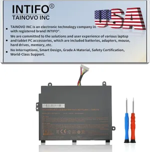 62Wh P970BAT-4 Laptop Battery Compatible with CLEVO P960 P960EN-K Schenker Key 16/17 MEDION Erazer X17801 Sager NP2950 NP2952 NP8954 NP8955 NP8961 NP8962 NP8966 NP8967 NP8968 NP8971 NP8978