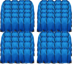 72 Pcs Navy Blue Drawstring Bags Bulk Drawstring Backpack String Sport Bag Cinch Bags Gym Bag