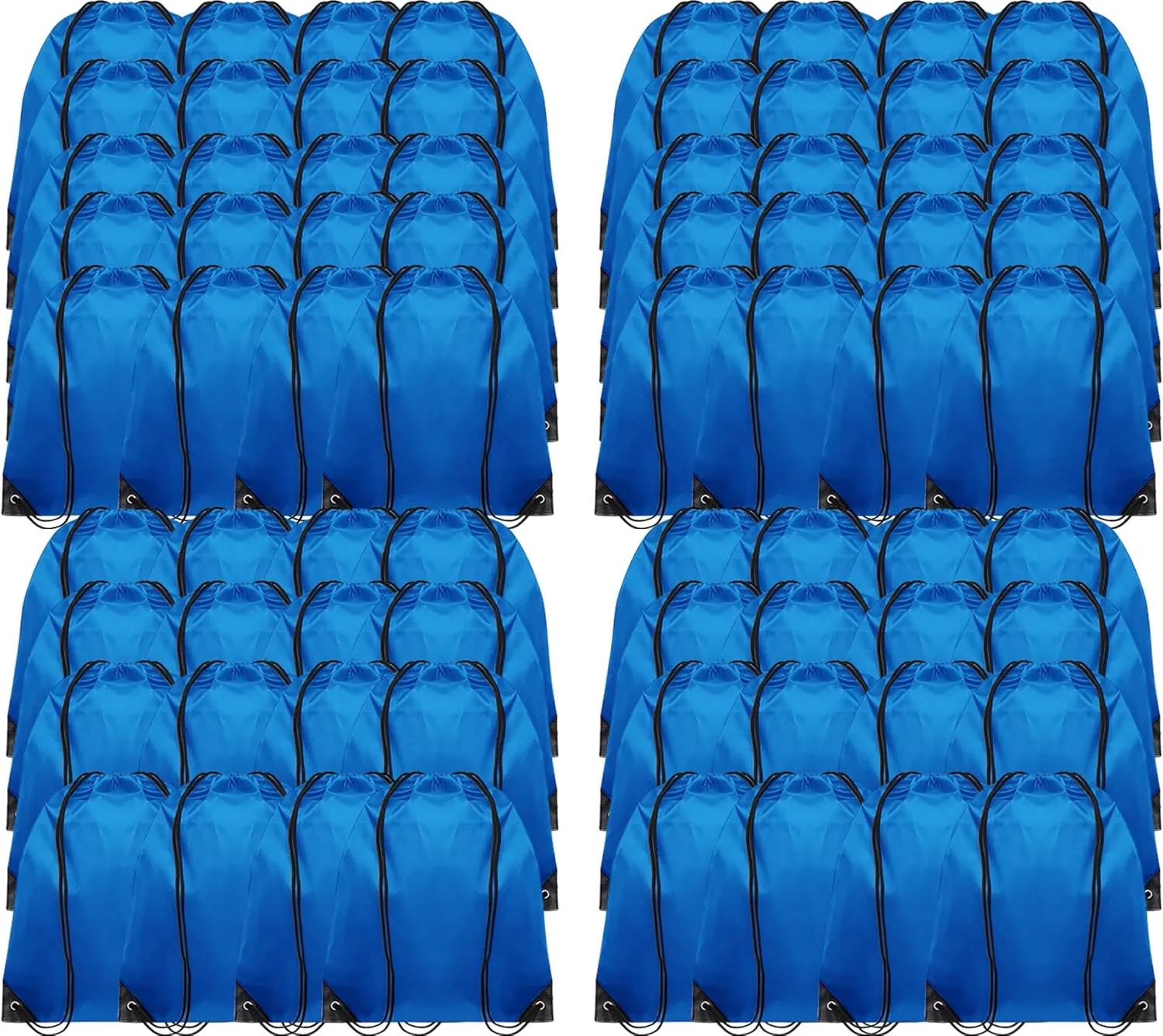 72 Pcs Navy Blue Drawstring Bags Bulk Drawstring Backpack String Sport Bag Cinch Bags Gym Bag