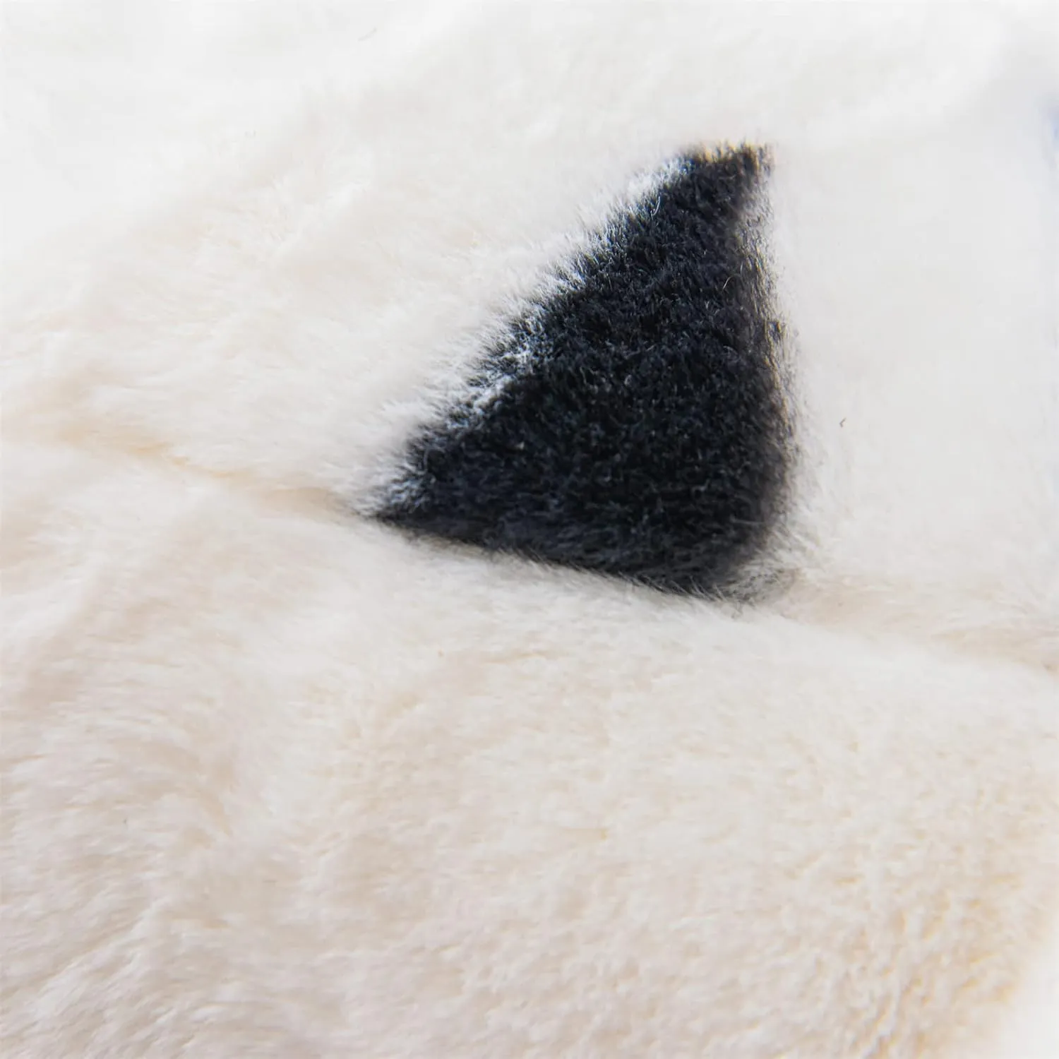 A Nice Night Faux Fur Reading Pillow Bed Wedge Large Adult Children Backrest with Arms Back Support for Sitting Up in Bed/Couch for Bedrest,Cow