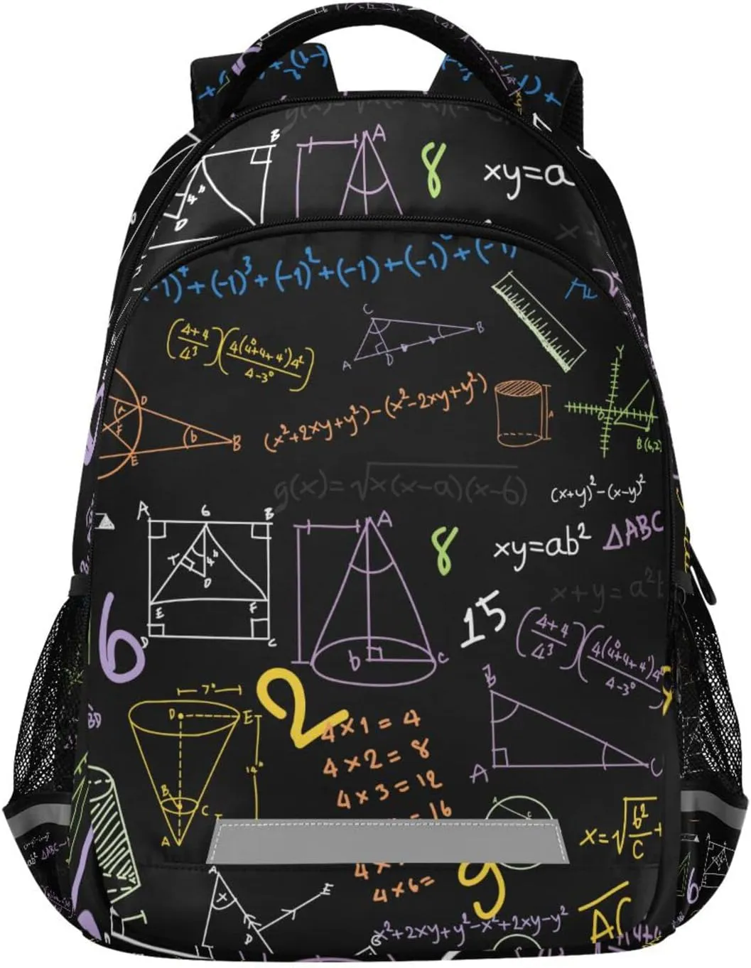 Acpiggto Backpack Daypack Shoulder Bag Hippie Math Formula Diagram Education Blackboard Rucksack Bookbag Laptop Compartment