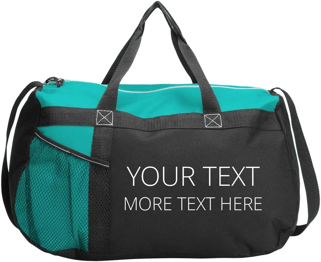 Add Custom Text To This Duffel: Gym Duffel Bag
