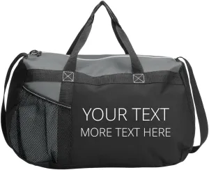 Add Custom Text To This Duffel: Gym Duffel Bag