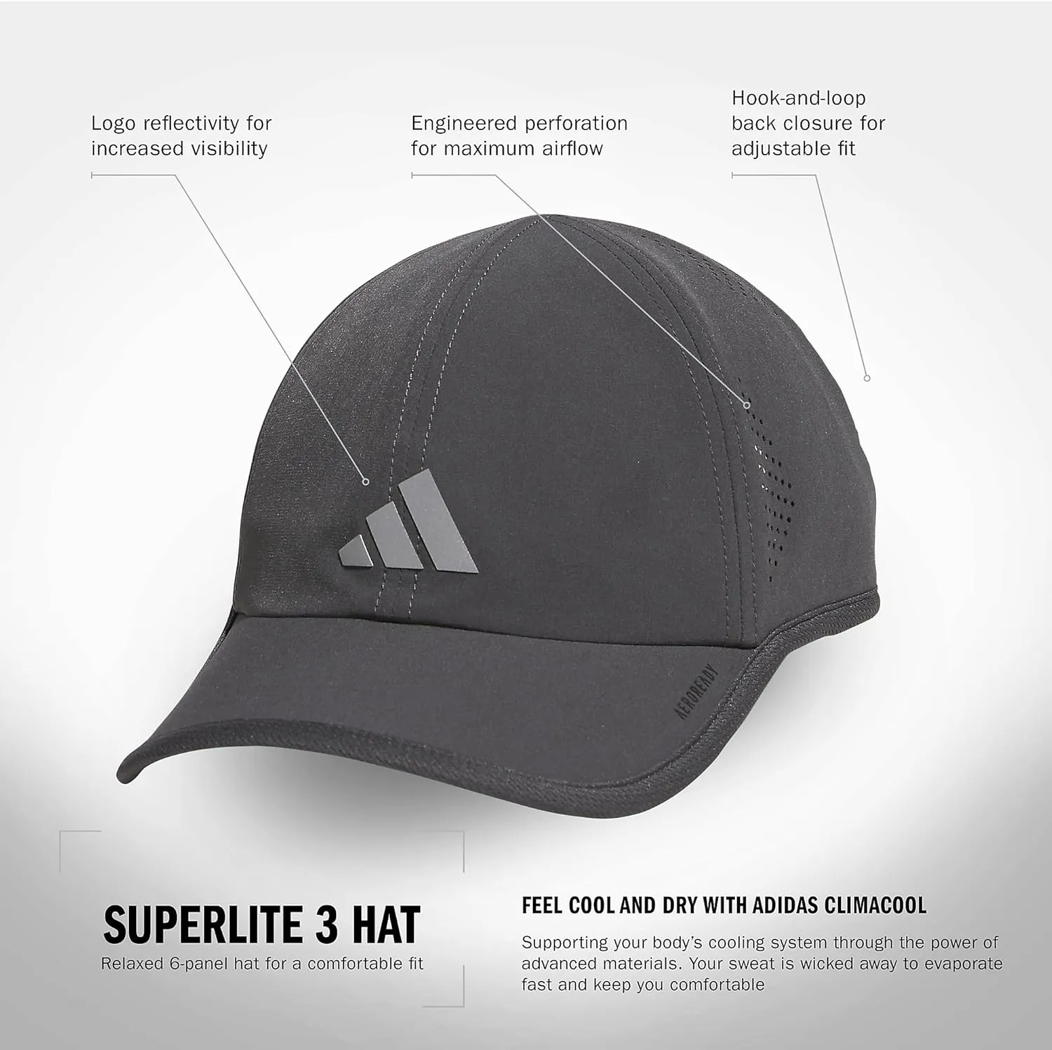 adidas Men's Superlite Relaxed Adjustable Performance Cap