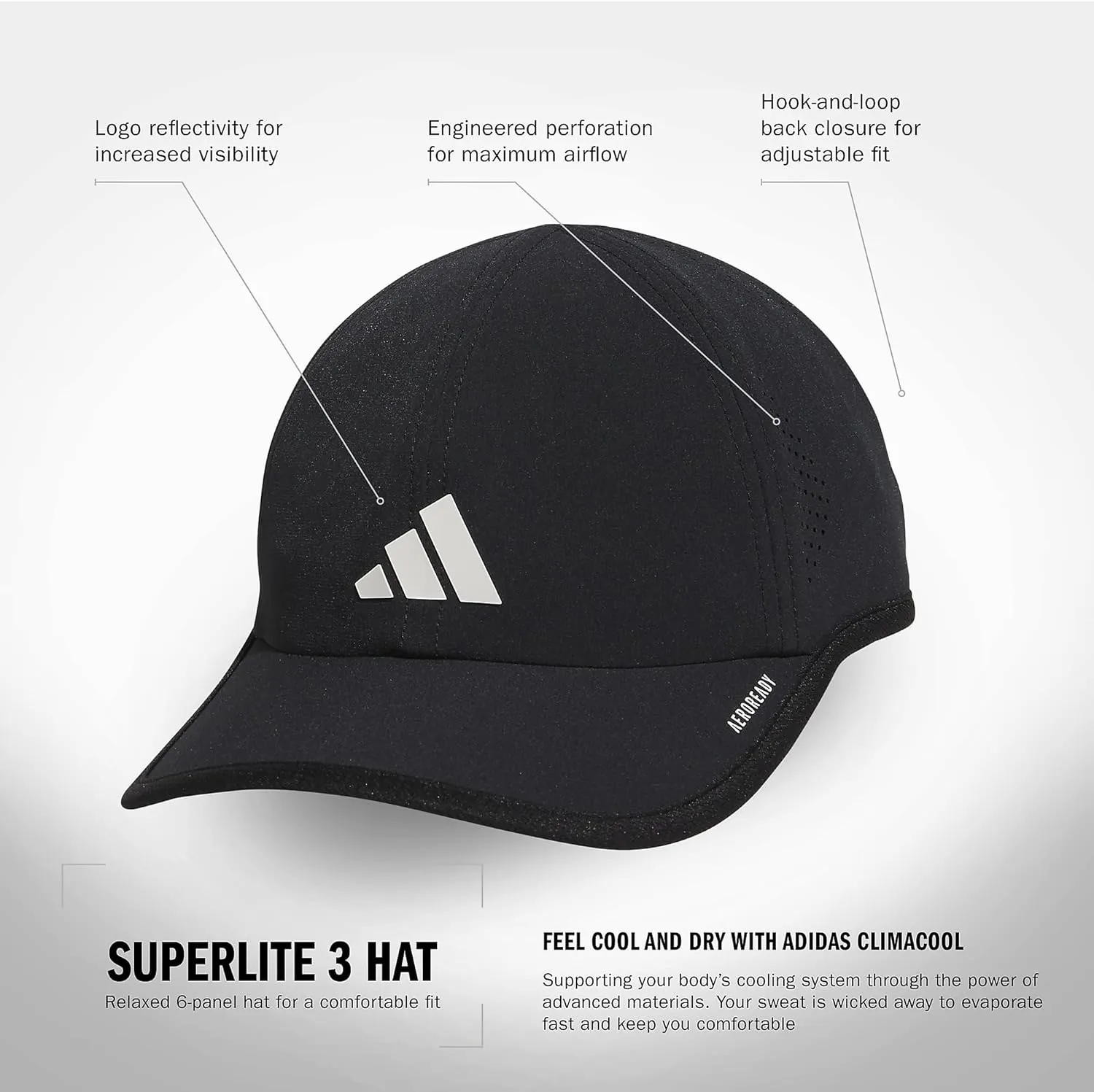 adidas Men's Superlite Relaxed Adjustable Performance Cap