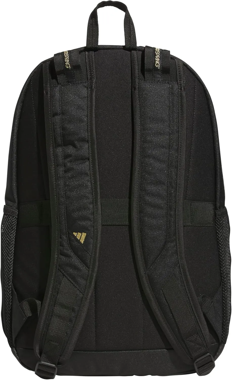 adidas Prime Work, Bag, Travel Backpack for Women and Men with Padded Compartment for Laptop, Black/Gold Metallic, One Size