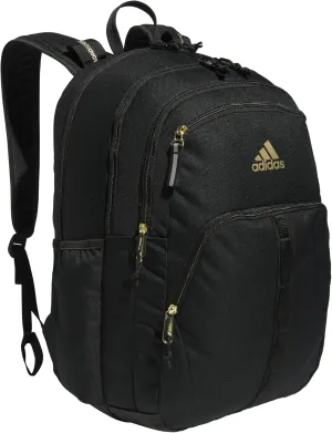 adidas Prime Work, Bag, Travel Backpack for Women and Men with Padded Compartment for Laptop, Black/Gold Metallic/2, One Size