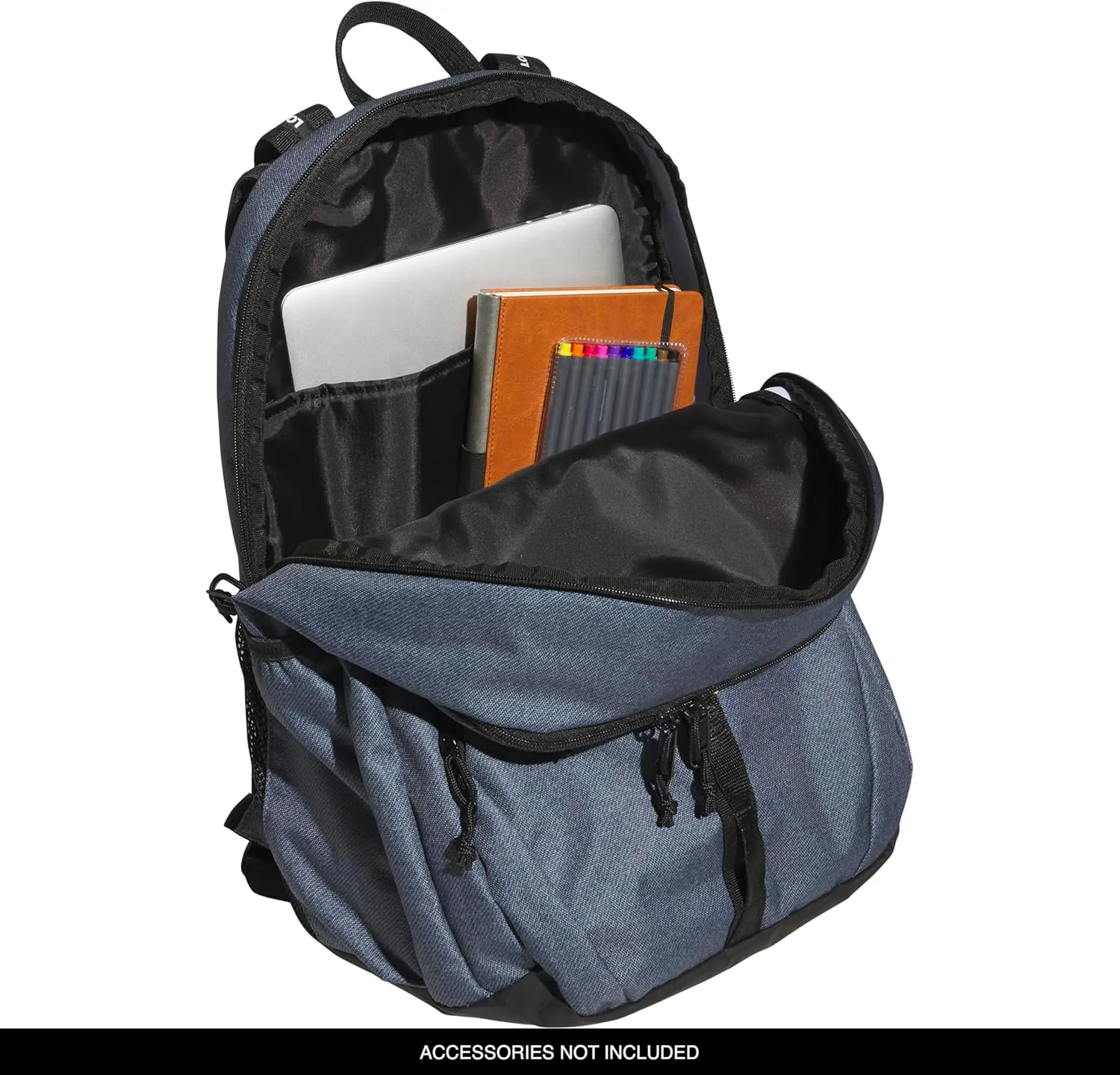 adidas Prime Work, Bag, Travel Backpack for Women and Men with Padded Compartment for Laptop, Twill Onix Grey/Black/White/2, One Size