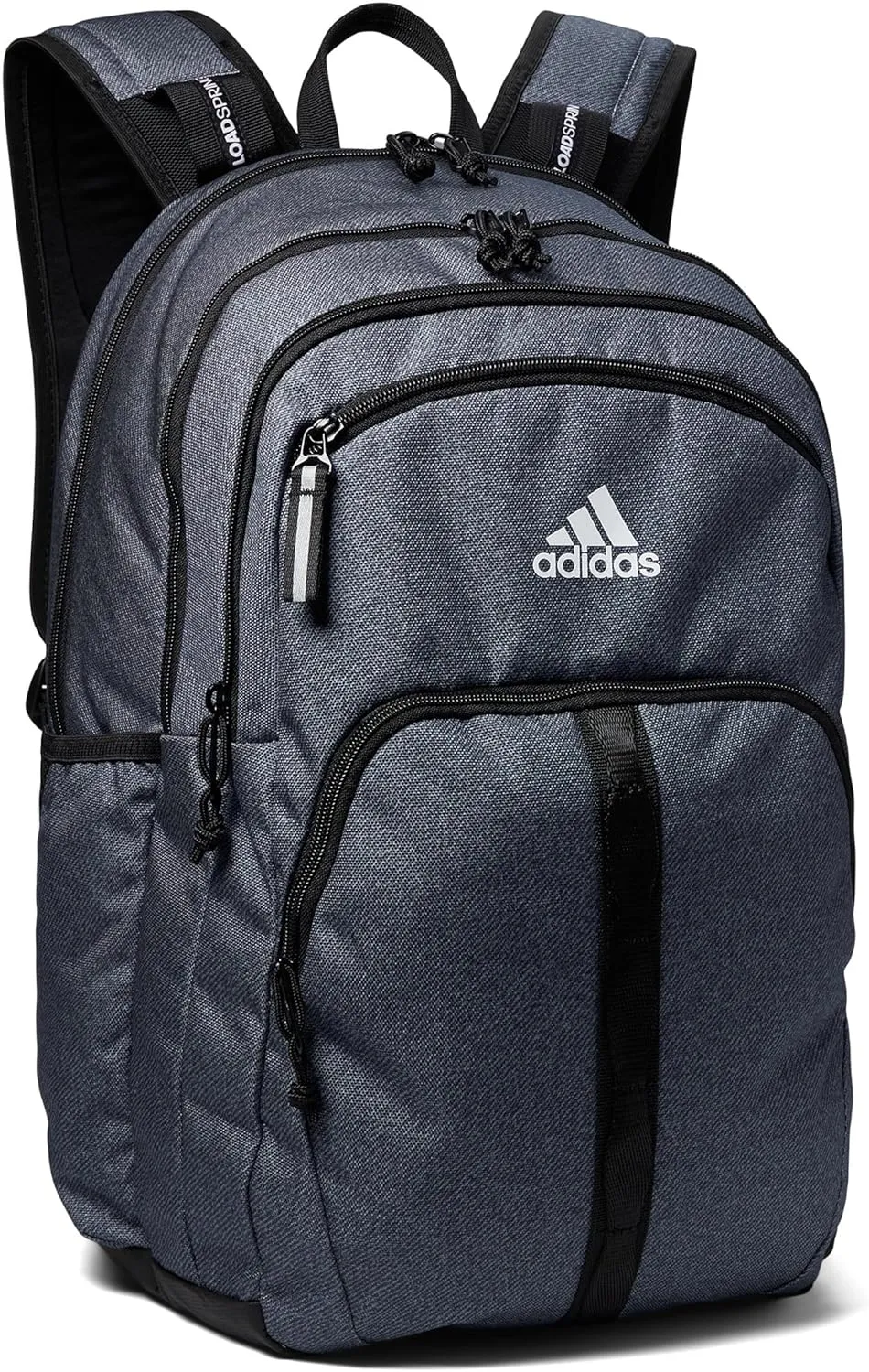 adidas Prime Work, Bag, Travel Backpack for Women and Men with Padded Compartment for Laptop, Twill Onix Grey/Black/White/2, One Size