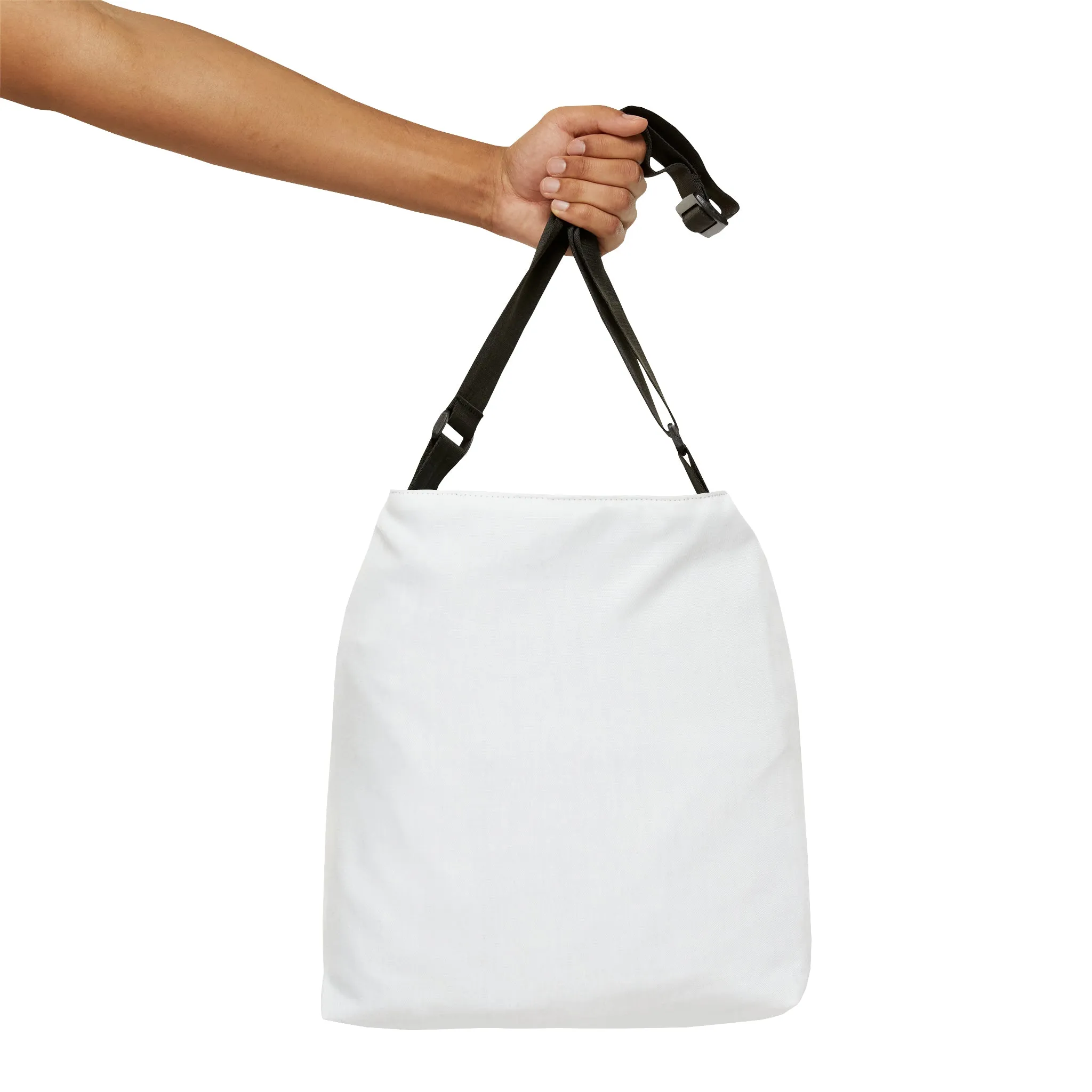 Adjustable Tote Bag - Modern Parisian Jouy