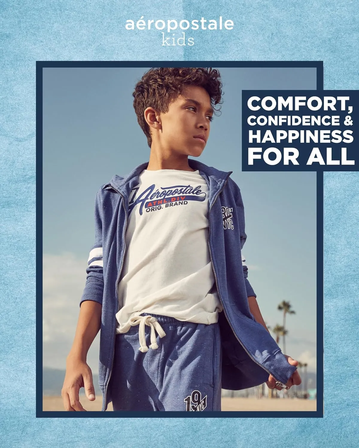AEROPOSTALE Boys' Active Shorts Set - 2 Piece Short Sleeve T-Shirt and Mesh Gym Shorts - Activewear Outfit for Boys (4-12)