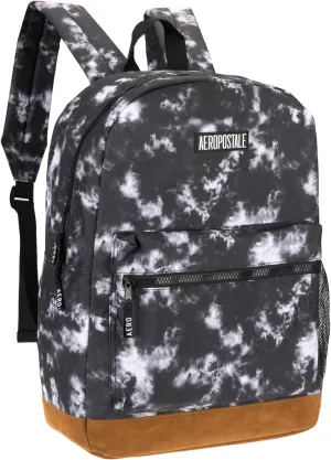 AEROPOSTALE Upgraded Fieldtrip Unisex Backpack - AE Mens and Womens Bag for Everyday Use (Black Tie Dye)