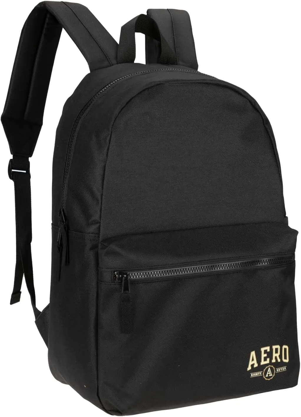 Aeropostale Wellington Unisex Backpack - Aero Mens and Womens Bag for Everyday Use (Black)