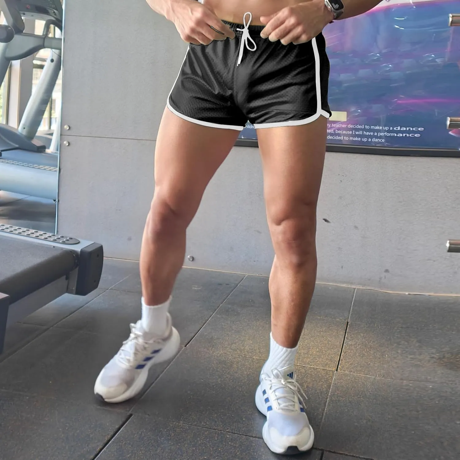 AIMPACT Mens Running Shorts Breathing Workout Gym Booty Short Shorts Sexy
