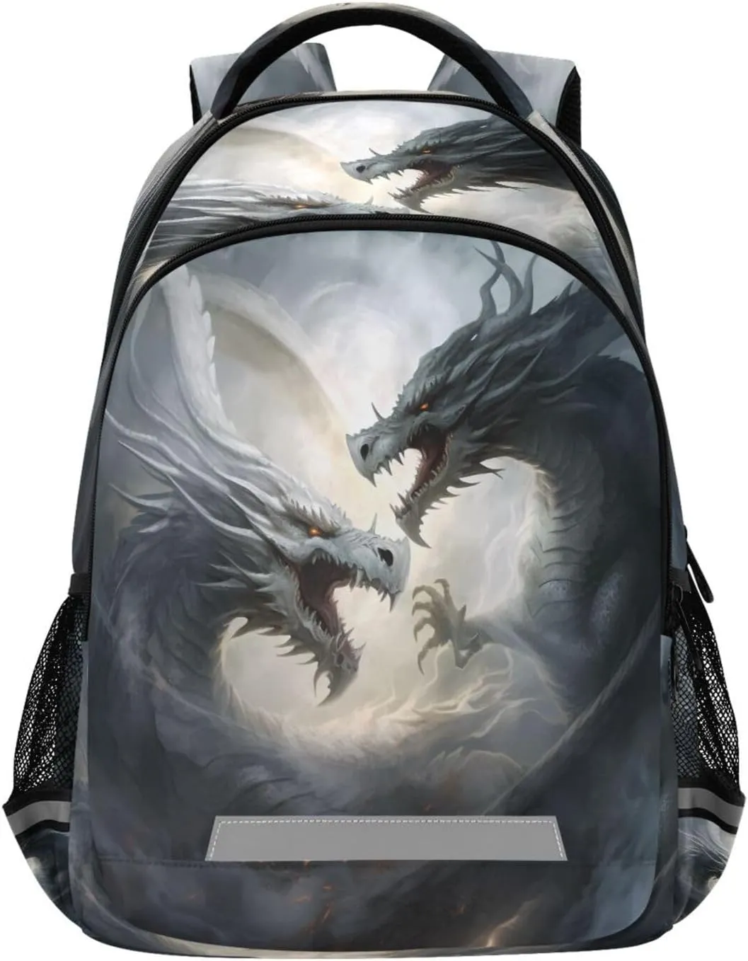 ALAZA Two Dragons Battle in Storm Backpacks Travel Laptop Daypack School Book Bag for Men Women Teens Kids