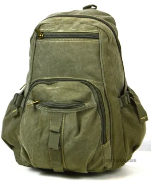 AR123 Green Canvas Backpack