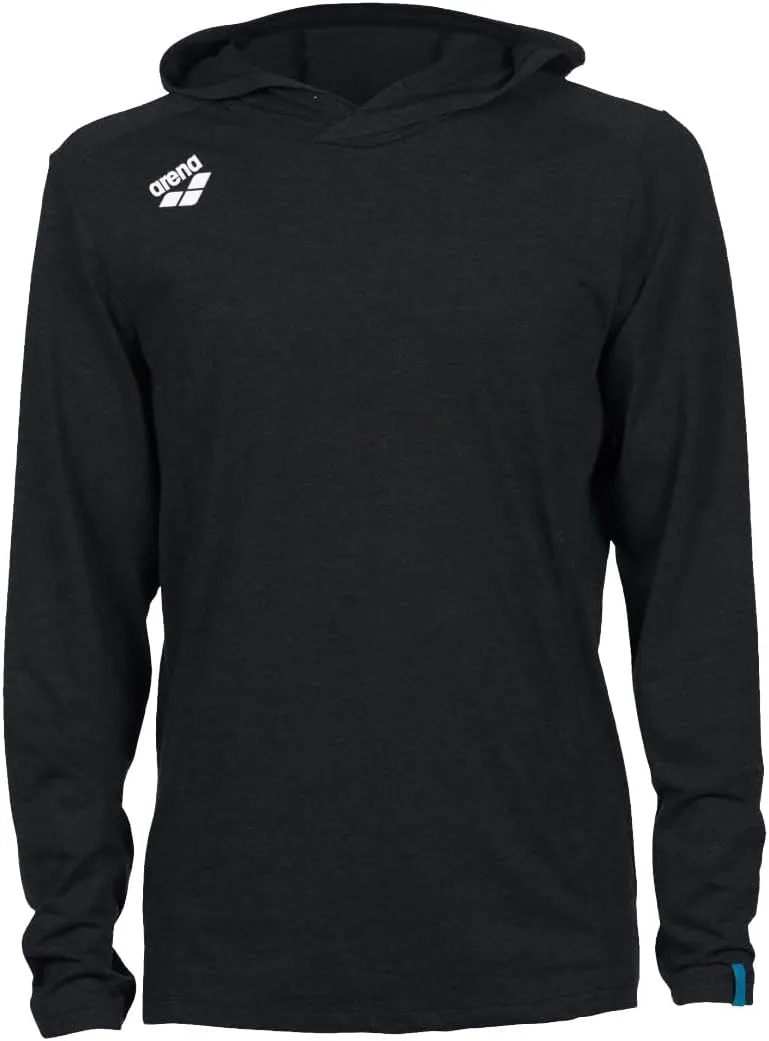 ARENA Unisex Team Panel Hooded Long Sleeve T Shirt Pullover Hoodie Athletic or Casual Workout Shirt for Men and Women
