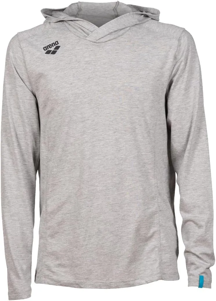 ARENA Unisex Team Panel Hooded Long Sleeve T Shirt Pullover Hoodie Athletic or Casual Workout Shirt for Men and Women