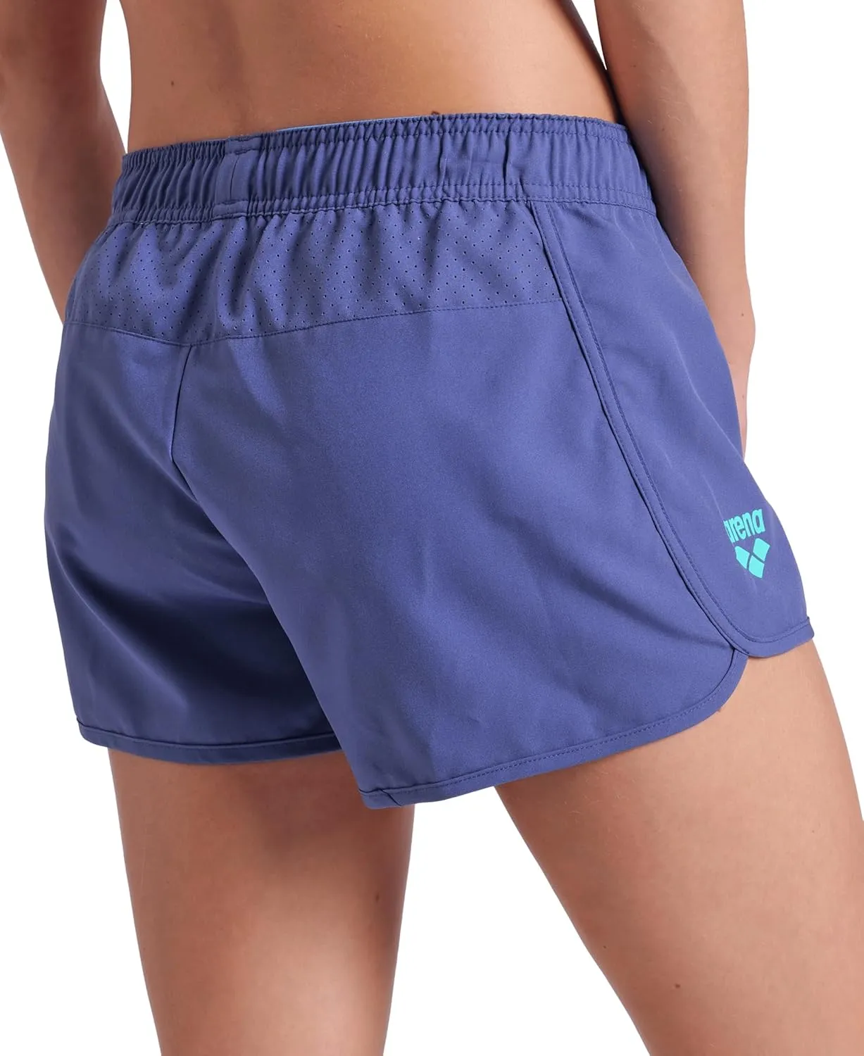 ARENA Women's Team Solid 100% Polyester Athletic Shorts with Side Pockets and Drawstring