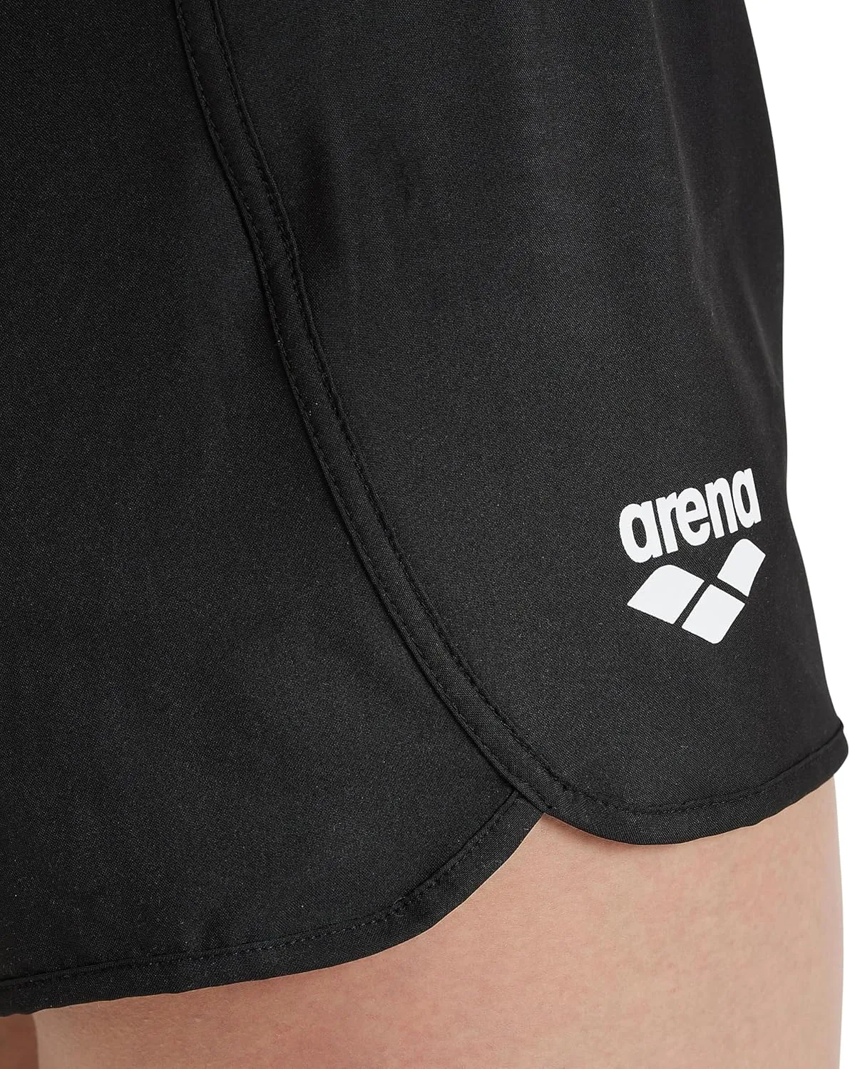ARENA Women's Team Solid 100% Polyester Athletic Shorts with Side Pockets and Drawstring